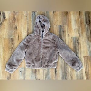 Bagatelle Faux Fur Jacket - Taupe - S